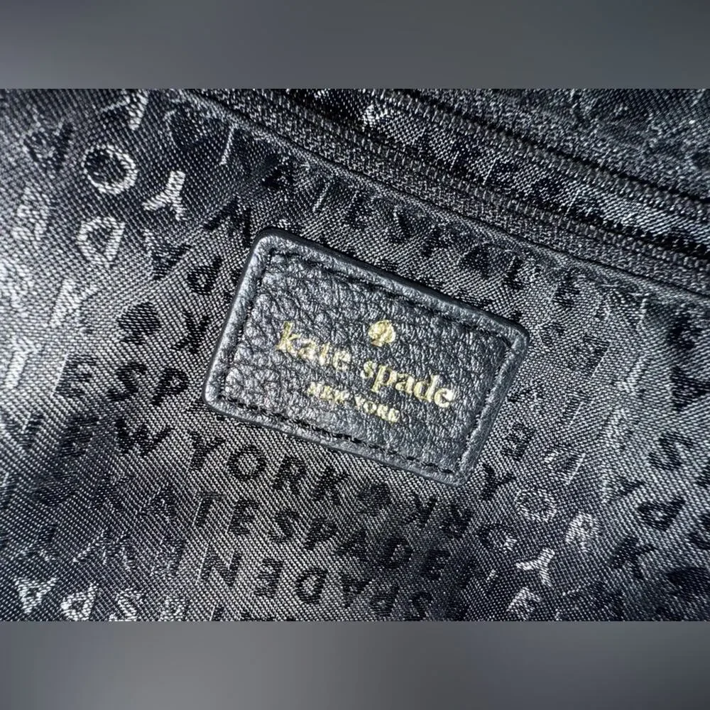 Kate Spade New York Flynn Street Black Small Meriweather Satchel Crossbody